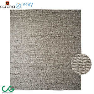 Braided wool rug